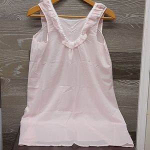 Vintage Reigning Beauty mint pink lace night gown